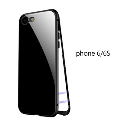

Magneto Magnetic Adsorption Case Clear Tempered Glass Red Clear i-phone XR