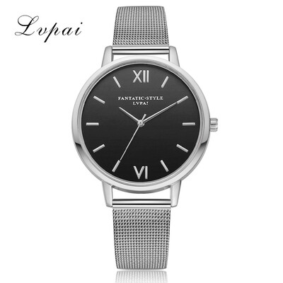 

Fashion Womens Watches Gold Thin Dial Quartz Mesh Alloy Steel Casual Wristwatch Ladies Clock Top Brand Lvpai Reloj Mujer