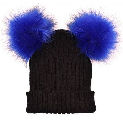 

Braided Crochet Wool Knit Beanie Beret Ski Ball Cap Baggy Womens Winter Warm Hat