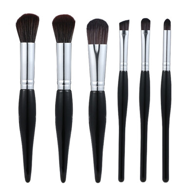 

7 Pcs Champagne Colored Makeup Brushes Tool Set Removable Multifunction Beauty Make Up Brush with Makeup Bag