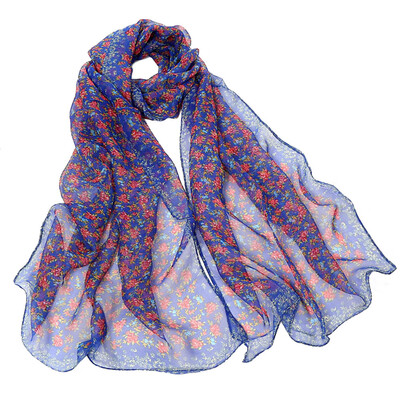 

Gobestart Fashion Women Small Floral Printing Long Soft Wrap Scarf Ladies Shawl Scarves