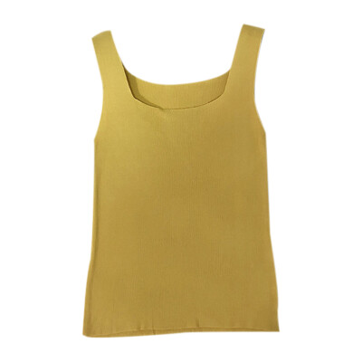 

Women Summer New Style Breathable Solid Color Concise Casual All-match Camisole Top