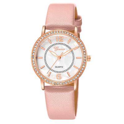 

Drop Shipping Women Simple Dial Wristwatches Casual Fashion Luxury Leather Strap Quartz Watches Clock Relogio Feminino