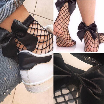 

Fashion Women Ruffle Fishnet Ankle High Socks Mesh Lace Fish Net Short Socks