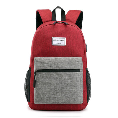

Backpack male couple computer bag New anti-theft backpack USB charging bag