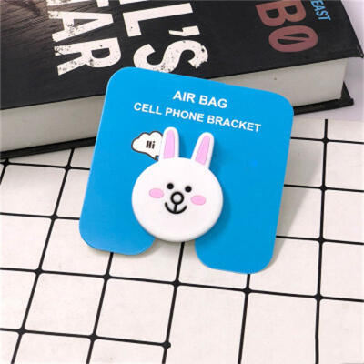 

Universal Mobile Phone Bracket Cute 3D Animal Airbag Phone Expanding Stand Finger Holder Rabbit Bear Phone Holder Stand