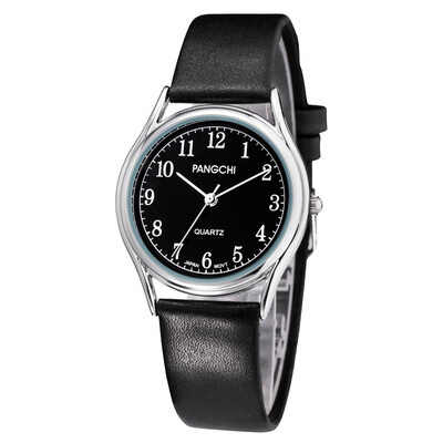 

Pengzhi small black belt watch female student watch Korean version simple small dial watch womens waterproof quartz watch