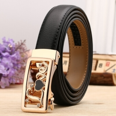 

Hot ladies leather belt casual cowhide designer belts women high quality fashion floral waist black white casual red hook belt