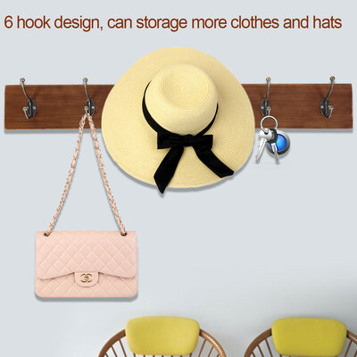 

Coat Hat StorageVintage Wooden Coat Rack Antique Cast Iron Coat Hat Storage 6 HooksWooden Coat Rack