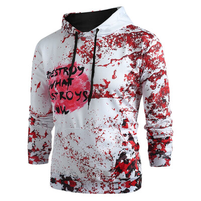 

Halloween Letter Print Pullover Hoodie