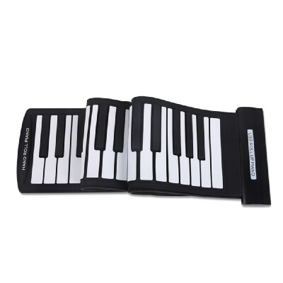 

Portable 61 Keys Flexible Roll-Up Piano USB MIDI Electronic Keyboard Hand Roll Piano