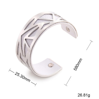 

12 Styles Luxury Stainle Steel Irregular Hollow Triangle Leather Bracelets & Bangles For Women Girls Party Jewelry Gifts
