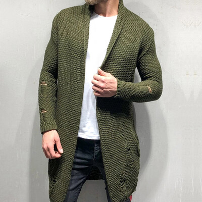 

Mens Plus Size Long Sleeve Slim Cardigan Casual Autumn Winter Outwear Jackets