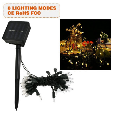 

Solar String Lights 23ft 50 LED Rope Light 8 Modes Multicolor Lights for Party Garden Home Festival Decoration