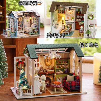 

Children Toys DIY Music Box House Assembly Model Fashion Gifts