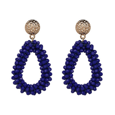 

Bohemian Earrings For Women Crystal And Stone Beads By Handmade Zinc Alloy Big Long Earrings Vintage 2019 Fashion Jewelry