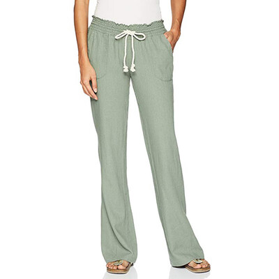 

Womens Summer Trousers Wide Leg Pants Beach Casual Loose High Rise Long Pants