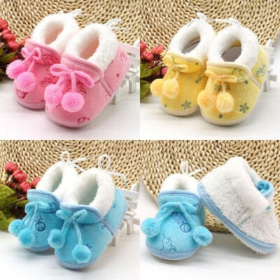 

Lovely Infant Baby Shoes Toddler Girls Princess Shoes Cute Winter Warm Shoes