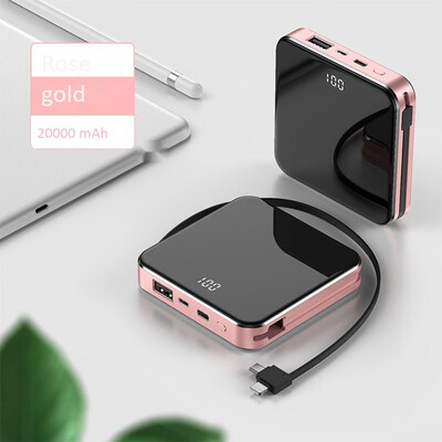 

Ultra-thin mini power bank 1000020000mah large capacity quick charge ultra-light portable mobile power supply