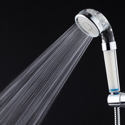 

〖Follure〗High Pressure Shower Head Bathroom Water Saving 3 Filter Ionic Filtration Head A
