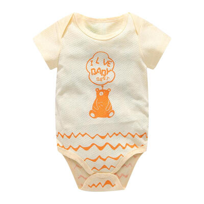 

Breathable Soft Summer O-Neck Boys Baby Rompers Cute Bear Jumpsuit Clothing