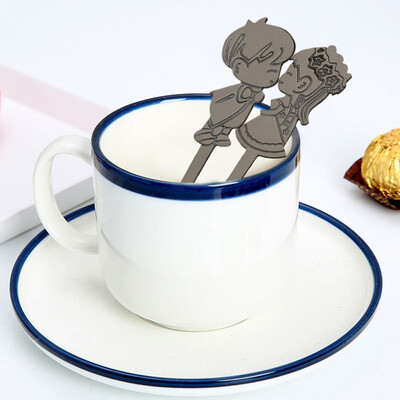 

Gobestart Colorful Spoon Couples Spoons Flatware Coffee Drinking Tools Kitchen Gadget BK