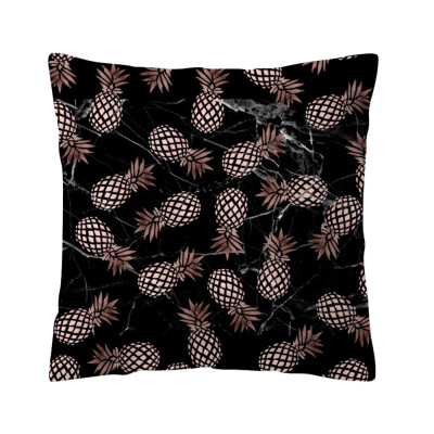 

〖Follure〗Rose Black Gold Cushion Cover Square Pillowcase Home Decoratio