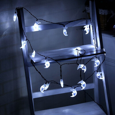 

LED String LightsMoon Pattern Solar Powered 20LED String Lights Home Garden Yard Party Lamp DecorSolar String Lights