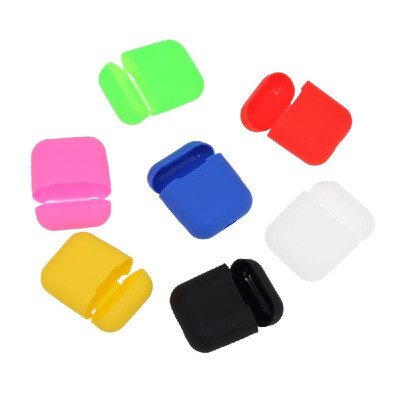 

Silicone Headphones Case for Apple AirPods Wireless BT Headset Protective Storage Box Earphone Cover Pouch