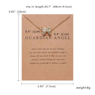 

Fashion Jewelry New Angel Feather Wings Alloy Clavicle Pendant Short Choker Necklace Butterfly Pendant Necklace Women Gift