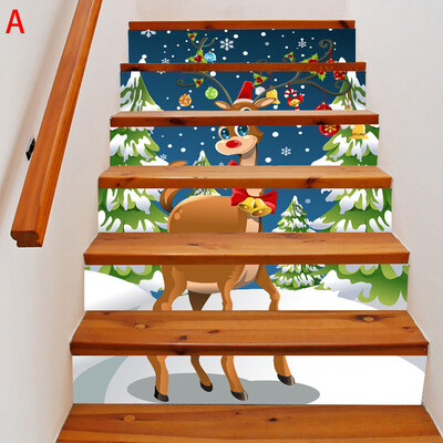 

〖Follure〗2019 New Furniture Decoration Stair Stickers Christmas Stair Stickers