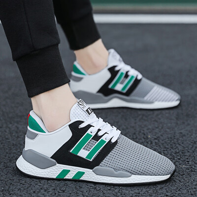 

2019 summer new mens shoes mesh mesh shoes breathable mesh travel shoes hollow mesh anti-slip running shoes single shoes
