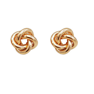 

Vintage Drop Dangle Earrings For Women Geometric ZA Metal Statement Earrings Gold Silver Color Twist Round Simple Punk Jewelry