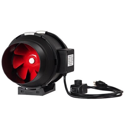 

4" 6" 8" Inch Inline Duct Fan Ventilation Exhaust Plastic Fan wSpeed Controller-4