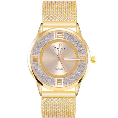

Relogio Feminino Silver Minimalist Watch Mesh Band Stainless Steel Analog Quartz Wristwatch Women Female Luxury Scrub Watches