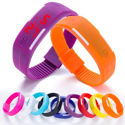 

LED Watch Sport Candy Color Silicone Rubber Touch Screen Waterproof Digital Watch