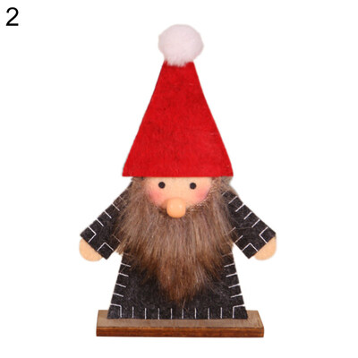

Christmas Santa Claus Elk Doll Ornament Xmas Desktop Showcase Party Home Decor
