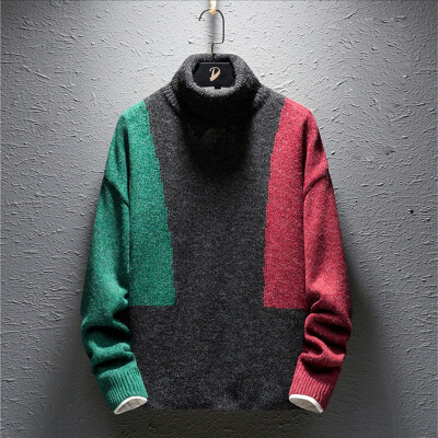 

Toponeto Mens Autumn Winter Casual Long Sleeve Solid Color Vintage Ethnic Sweaters Tops