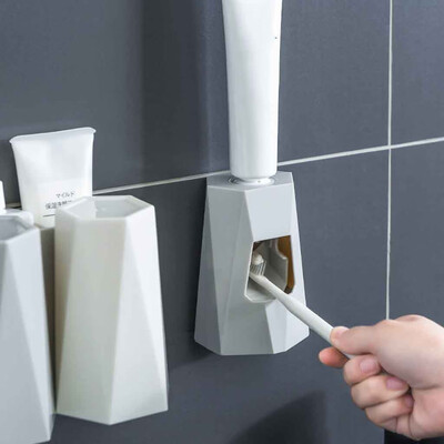 

〖Follure〗Automatic Toothpaste Wall Hanging Free Punch Toothbrush rack lazy Artifact