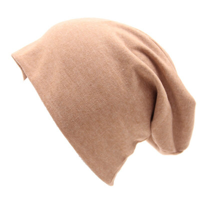 

Autumn&Winter New Women Unisex Knitted Cotton Hat Sports Street Style Solid Color Hip Hop Casual Loose Button Lazy Hat