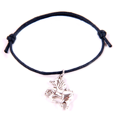 

Retro Pure Hand Production Wax Weaving Unicorn Bracelet Gift for Children