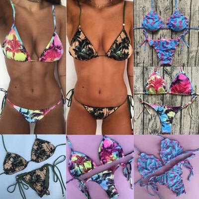

SEXY Women Push-up Padded Bandaue Bikini Swimsuit Triangle Swimwear Bathing