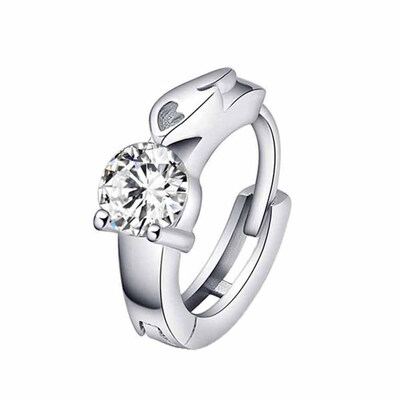 

Women Girl EarFashion Gold Love High-end Buckle Practical Zircon&Accessory Personality Plated Girl Ear