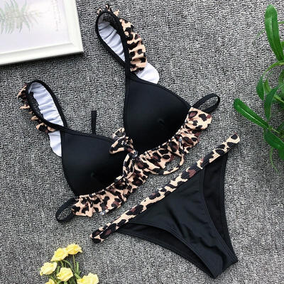

Women Bandage Bikini Push-up Padded Bra Swimsuit Bathing 2pcs Set Swimwear