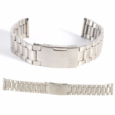 

Leisure Watchbands Stainless Steel Watch Band Strap Straight Snaps Bracelet 18mm 20mm 22mm