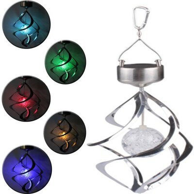 

〖Follure〗Solar Powered Wind Chimes Light Hanging LED Garden Outdoor Lamp Colour Changing