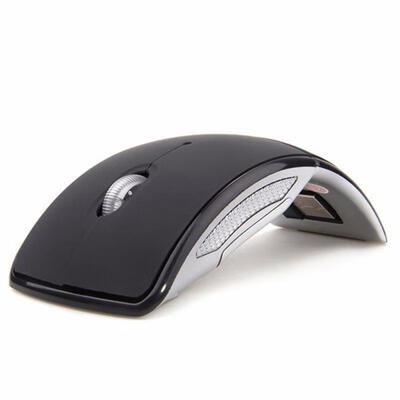 

24GHz Wireless Mouse Foldable Travel Notebook Mute Mouse With Mini USB Nano Receiver For Laptop PC Desktop