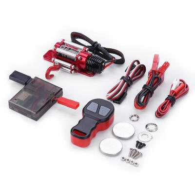 

Double Motor Metal Winch Remote Control for 110 RC Crawler Car Axial SCX10