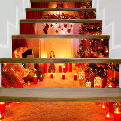 

Siaonvr Christmas Decoration Stair Stickers Christmas Stairs Stickers Wall Stickers
