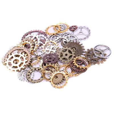 

40pcs Fashion Steampunk Wheel Gear Pendant Charms Watch Bracelet Jewelry Finding